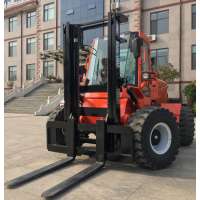 4 Ton Rough Terrain Forklift Four Wheel Steering Four Wheel Drive Forklift